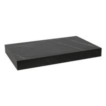 Egger - Piano Lavabo Naturale 83,5x8x50 Cm, Effetto Marmo Nero (do8050pbc)