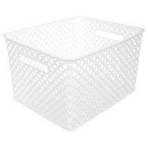 5Five Simply Smart Plastikkorb 19l weiß – Polypropylen – 37cm x 30,5cm x 21,7cm – 0,43kg
