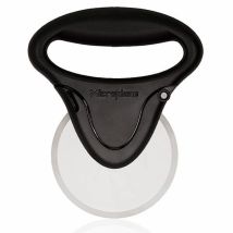 Microplane Black Pizza Cutter – 18/8 Stainless Steel Blade – Ergonomic Handle – Easy to Clean
