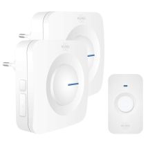 Elro - Db3000 Set Campanello Senza Fili - 2x Plug-in/ricevitore Plug-in - Senza Batteria - Bianco