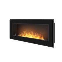 Sololed - Cheminée Au Bioéthanol Encastrable Frame 1200 Simplefire Avec Verre Noir