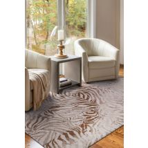 Beneffito - Alfombra - Colección Zebra Savannah - Alfombra - Marrón - 170x240cm