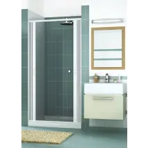 Box Porta Doccia Venere In Pvc 1 Lato Apertura Scorrevole Centrale 110 X H185 Cm