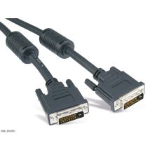 DVI-D-Anschlusskabel (24+1) 1 m Metallkabel