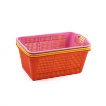 Pilzkorb – Kunststoff – Natur – 30 cm x 25 cm x 20 cm – 500 g – Ideal zum Sammeln von Pilzen und Beeren