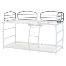 Tête de lit – Lot de 2 garde-corps pliants Vega – Acier – Largeur, Matières, Hauteur, Style, Longueur