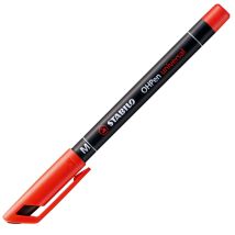 Stabilo Ohpen Marcatore Permanente Rosso Punta Media 1 Mm Con Fermaglio