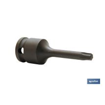 Cofan – Bussola a impatto 1/2 Torx maschio T-30 – Misure da T-20 a T-70 – Strumento professionale per officine meccaniche