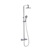 Colonna doccia termostatica Urban box – 61006 – Ottone cromato – Diametro spruzzo 200 mm – Clever