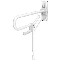 Klappbare Doppelstange Mit Verstellbarem Fuß Akw Weiß - 01830wh-ls