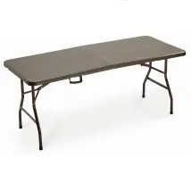 Mesa Rectangular Plegable De Madera De Nogal 600x300x240
