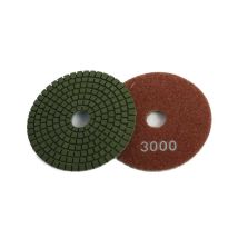 Nass-schleifpad Mit Klettverschluss K 3000 / Braun / Hochglanz Politur 100 Mm