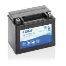 Batería De Moto Exide Agm12-10 (12v 10ah)