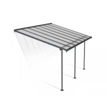 Palram - Patio Cover Sierra 3 X 4.25 Clear - Polycarbonate - L434 X W299 X H305 Cm - Grey