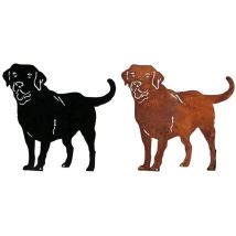 Statua Di Cane In Metallo, Simpatiche Statue Di Animali Per La Decorazione Di Casa E Giardino (ruggine)