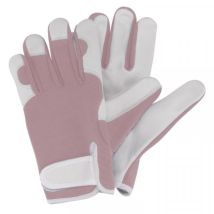 Briers - Professional Gardening Utility Gloves Leather Lilac Purple Medium Size 8