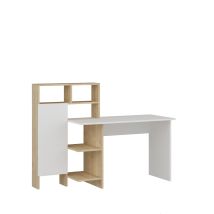 Holzschreibtisch "bugra" - 135 X 60 X 111 Cm - Weiß