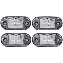 Qiedie - Stück Led-seitenschildleuchte, 12 V/24 V, Vorne Und Hinten, Wasserdichte Anzeigelampe, Positionsseitenlicht Für Wohnwagen, Lieferwagen, Lkw, 
