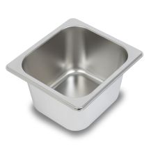 GN Behälter 1/6 Edelstahl – 100mm tief – hygienisch, rostfrei, kratzfest – temperaturbeständig von -40° bis +300°C – für Bain-Marie