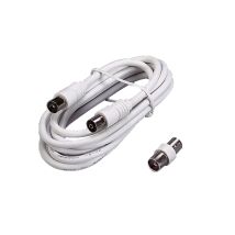 Antennen-TV-Kabelverlängerung 5m – Adapter – 230V – 16A – 1,5mm²