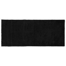 Tappeto 50x120 Cm In Microfibra Di Poliestere, Nero