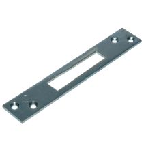 Contropiastra per serratura Sicur Art. 0056 – Acciaio zincato – Spessore 3 mm – Compatibile con serrature a montante max 12 mm