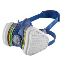 Gvs Spr490 Maschera Elipse Con Filtri Sostituibili Abek1p3 Per Gas, Vapori, Acidi, Ammoniaca E Polveri, S/m