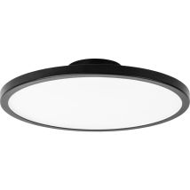 Plafonnier LED 24W noir – 1600 lm – IP44 – GX53 – Luminaire d'extérieur