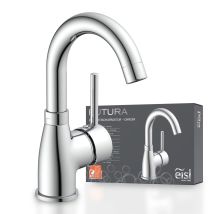 EISL Einhebelmischer Badarmatur – 360° schwenkbar – Kaltwasserstart – Ausladung 120 mm – Kartusche 40 mm – Montageset inklusive
