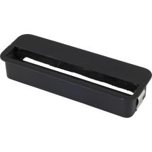 Pamar Kabeldurchgang, Kabelmanagement Kabeldurchführung Kabelkanal, Staubschutzbürste, Zinkdruckguss Schwarz Matt, 152 X 52 Mm