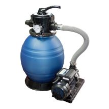 Sandfilter Mit Qp Monobloc 600 Vorfilter Mit 11.400 L/h 1,5 Ps Reinigungspumpe Für Oberirdische Pools