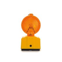 Orangefarbene Led-baustellenlampe, Für Hohe Sichtbarkeit Auf Der Baustelle Oder In Gefährlichen Bereichen - Perel