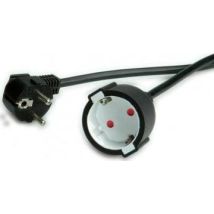 Value Stromkabel Schwarz 10 Meter 230v 16a Männlich Weiblich
