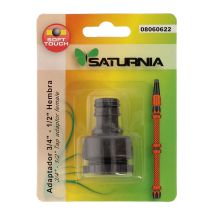 Portagomma Soft Touch 3/4" - 1/2" – Plastica – Compatibile con connettori tubi – Saturnia