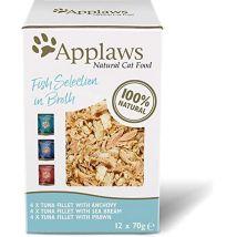 Applaws – Cat Pouch Fish 70g – Premium Wet Cat Food with 70% Meat – 12 Pack