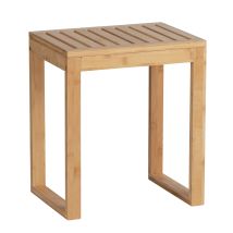 Taburete Bambusa Madera Bambú 40 X 30 H-46 Cm -