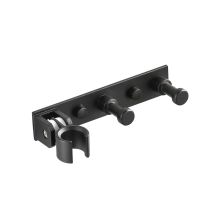 Universel Support Douchette Avec 2 Crochet, Support Douche Mural En Alliage D'Aluminium Réglable, Fixation Pommeau De Douche Auto-adhesif Porte Pomme 