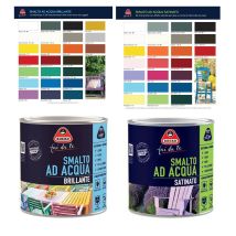 Smalto Ad Acqua Brillante Satinato Inodore Ferro Legno Interno Esterno Boero - Formato: 2 L - Colori: Verde Capri Brillante