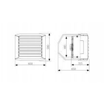 Radiatore Ad Acqua Calda Lowa Leo L2 50.4 Kw Ventilatore 3 Velocità