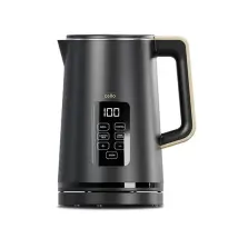 Cello Electric Digital Kettle With Temperature Control, 3000w Rapid Boil, Led Display, 1.7 Litre,, Black