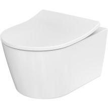 Asiento de WC TOTO RP – Extraíble con mecanismo de cierre suave – Color blanco – Material resina de urea – Bisagras de acero inoxidable