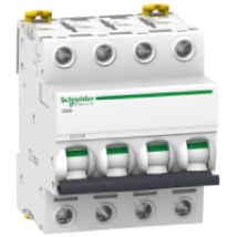 Interruptor Automático Schneider Acti 9 4 Polos 2 A Curva C, 100 Ka De Corte En 400 V Ac