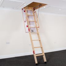 Bps Access Solutions - 1380mm X 700mm Grand Wooden Loft Ladder