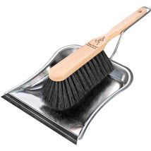 Reinigungsset Peggy Perfect Kehrgarnitur Edelstahl Holz