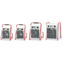 Helios Riscaldatore Elettrico Bianco Con Termostato Regolabile
