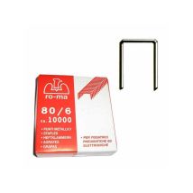 Agrafe et clou pour agrafeuse-cloueuse à main – 80 mm – Acier bronzé – 10000 pièces