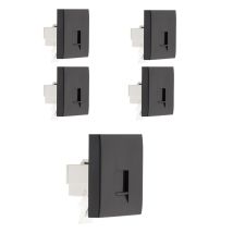 Lot De 5 Prises Téléphone Rj45 Cat.5 - Moteur Seul - Noir - Simplea Zenitech
