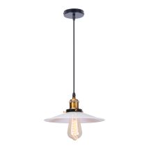 Axhup - Lámpara Colgante, Vintage Retro Lámpara De Techo Con Ø26cm Pendiente, Iluminación Edison E27 Luz De Metal Para Dormitorio Cocina Comedor Cafe 