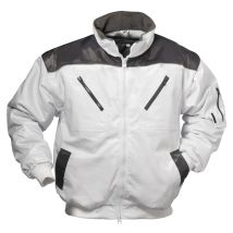 Gr .l (54/56) Hollis Pilotjacke Weiß Hollis Pilot Jacket