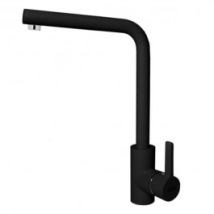 Elleci Mgks0140 Shell S01 Miscelatore Monocomando Cucina Canna Alta Estraibile Finitura Granitek Matt Colore Nero